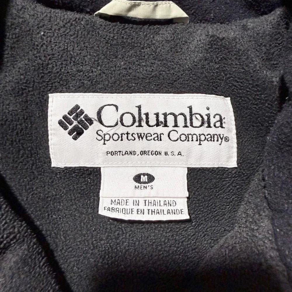 Columbia‎ Sportswear Company Men's Insulated Winter Jacket Size M Sage Tan Vtg